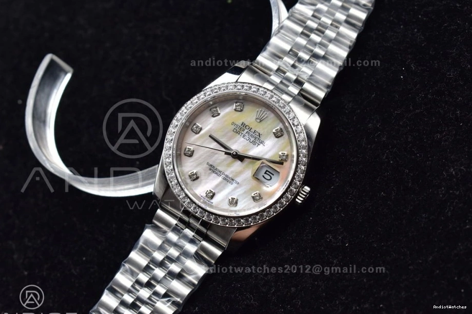 BPF SS On A Best DateJust Steel 36 316F Oyster 1:1 Dial Edition Bracelet Jubilee Chic 579 0511